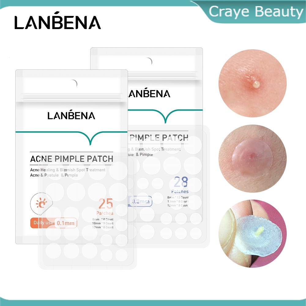 LANBENA Adesivo Mestre Para Espinhas De Acne À Prova D'água ClearFit Uso Diurno (0.1 Mm)/Noturno (0.3