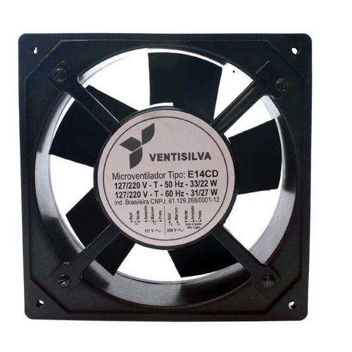Micro Ventilador Cooler Ventoinha 162x162x55 127/220v