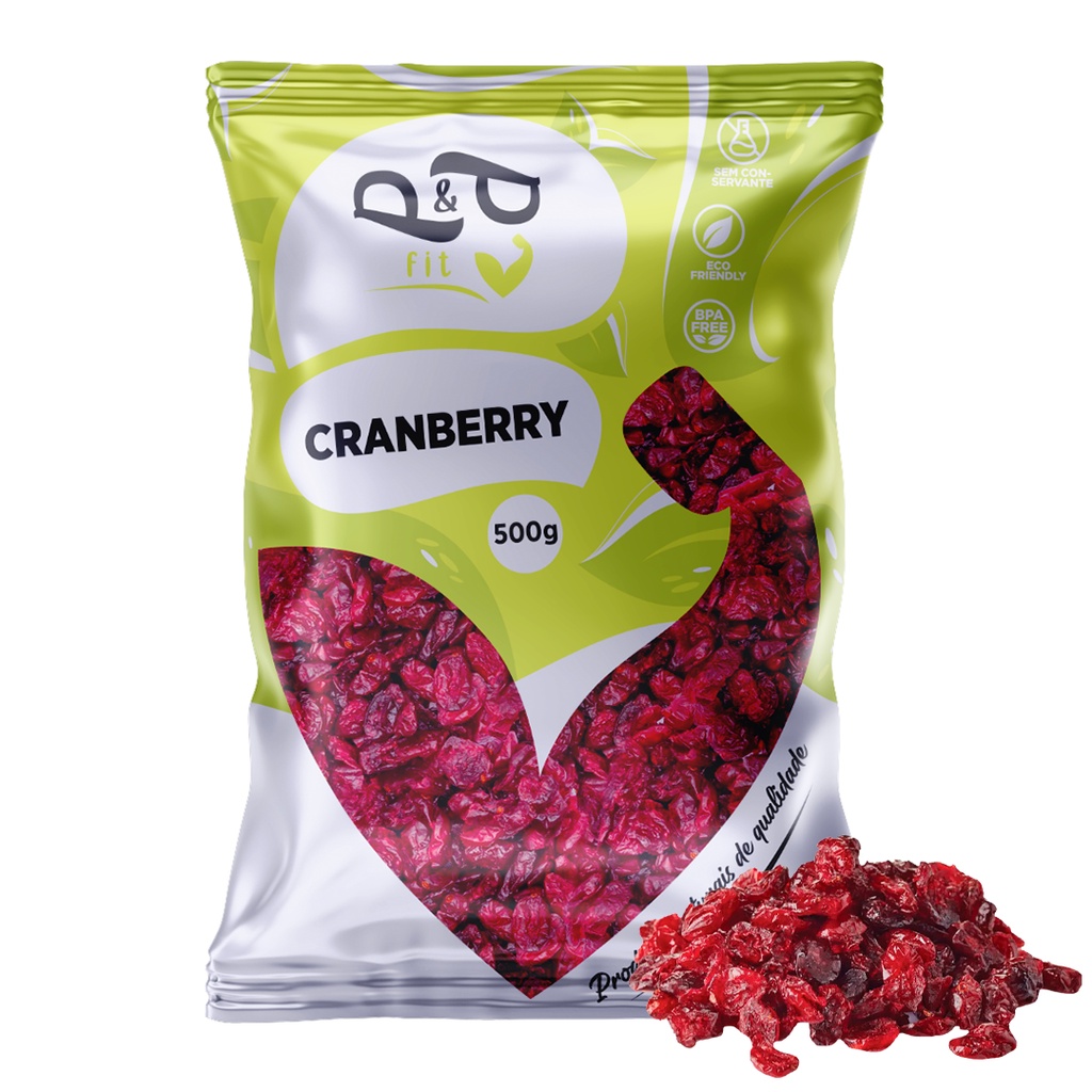 Cranberry Inteiro Desidratado 500g - P&P em Oferta na Shopee