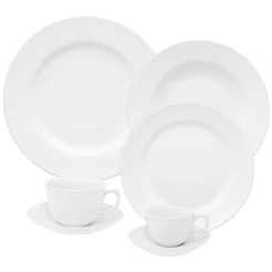 Aparelho de Jantar Chá E Café 42 Pçs Oxford Flamingo White