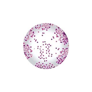 Balão Bubble Transparente com Confete Estrela Pink - 11" 26cm - 1 unidade - Partiufesta  - Rizzo em Oferta na Shopee