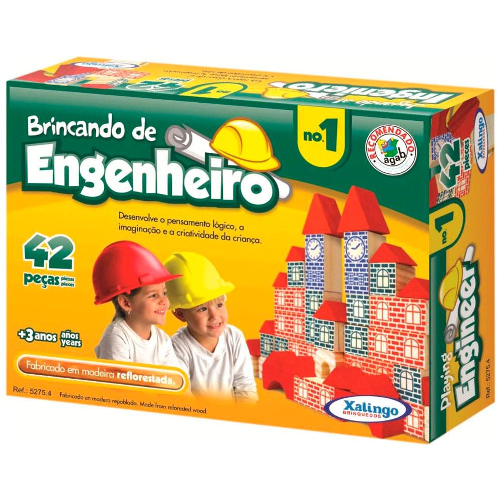 Brincando de Engenheiro 42 Peças - Xalingo