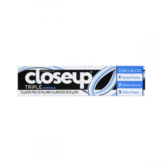 Creme Dental Hortelã Triple 70g Closeup