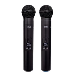 Microfone Sem Fio Duplo UHF Dylan UDX-02 Multi
