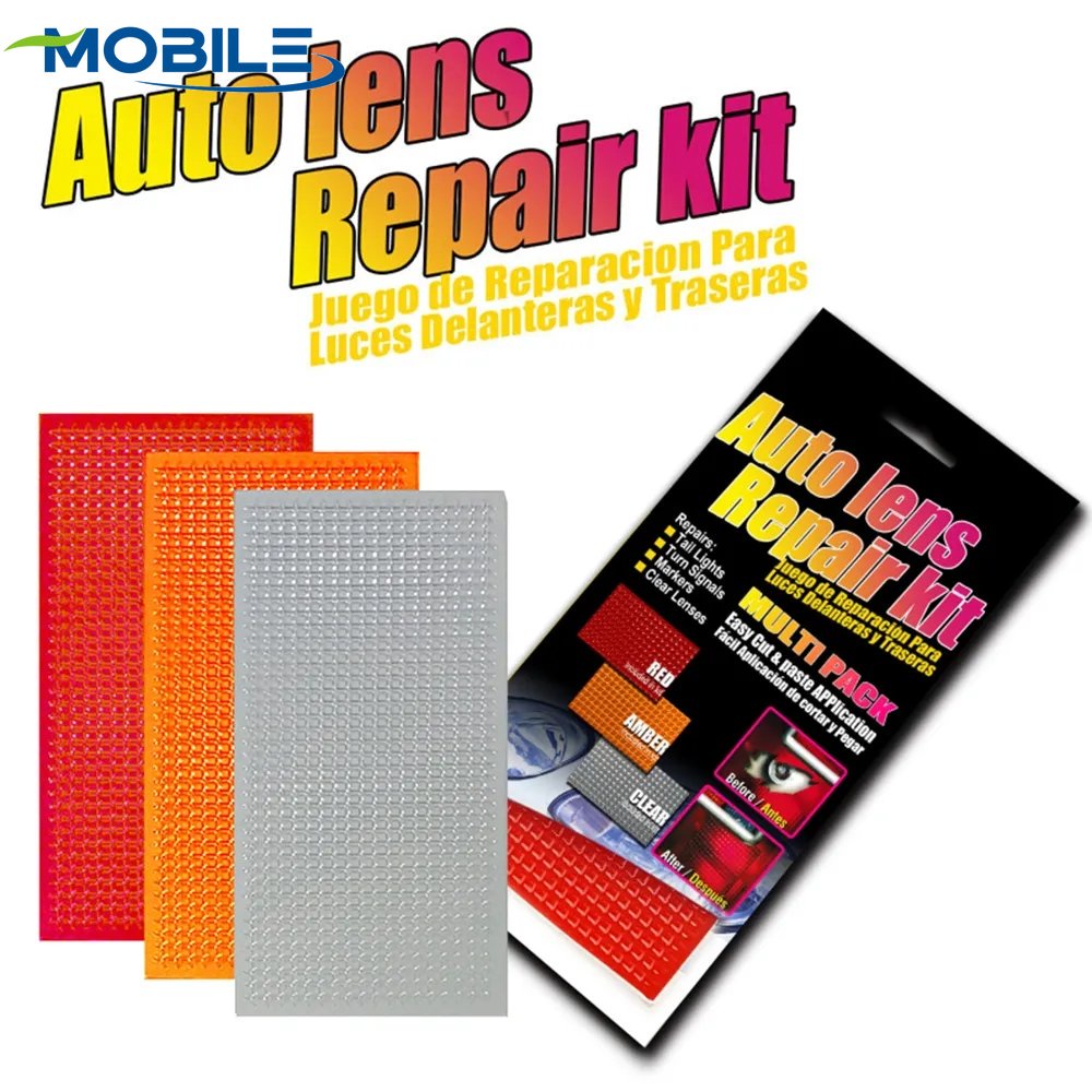 Filme Polonês Para Reparo De Rachaduras De Faróis De Carro/Remendo De Luz Traseira Ferramenta Rápido DIY/Kit Automática/