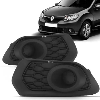 Grade do Parachoque Sandero Logan 2014 até 2019 - Moldura sem furo de milha em Oferta na Shopee