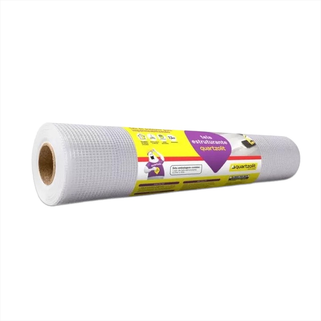 Tela Estruturante Com Rodapé 73cm X 10 Metros Quartzolit