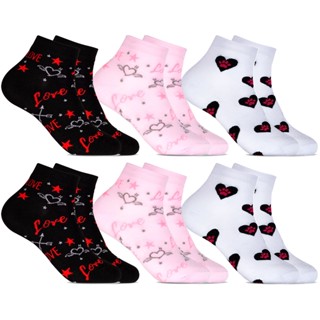 Kit 6 Pares De Meias Confort Cano Curto Adulto RP