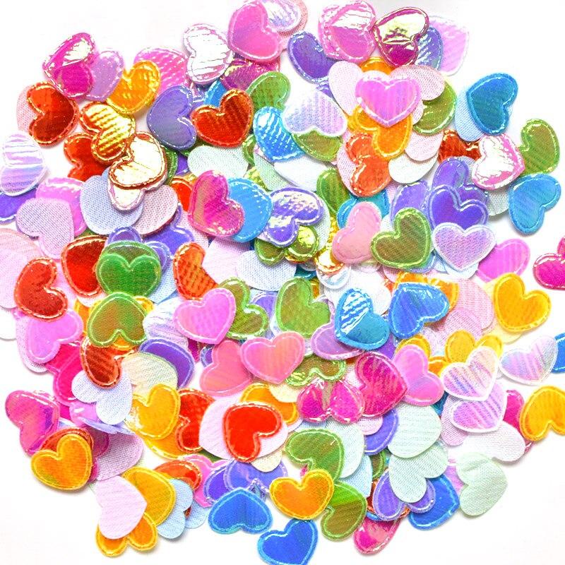 500pcs 1.6cm Coração Forma Flatback Scrapbooking Ornamnet Patches Acessórios DIY Artesanato Fornecimentos