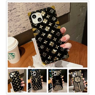 Capa Para Samsung Galaxy A04E F04 M04 M53 M33 M23 F23 F62 M62 M52 F22 A54 M14 F14 A32 M32 A42 M42 4G 5G Flash Mirror Luxo Quadrada Fantasma Flor Celular