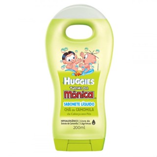 Sabonete Líquido para Bebê Huggies Chá de Camomila Turma da Mônica 200ml