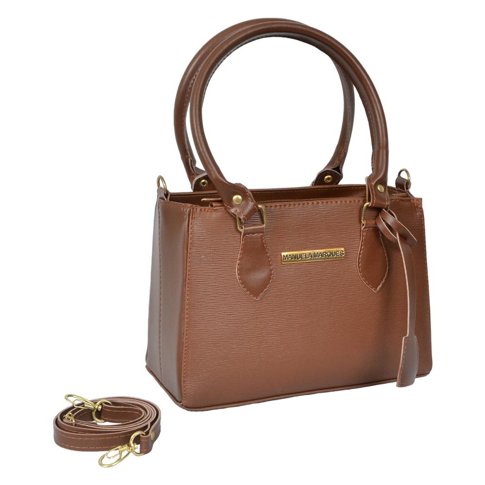 Bolsa Feminina Transversal de Mão Zíper Média Básica Moderna