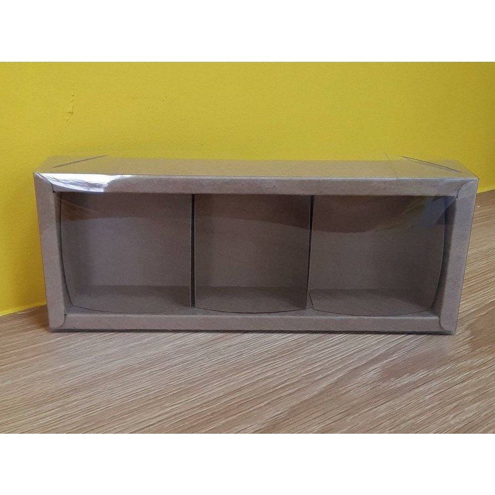 Caixa  3 pão de mel Kraft  6,2x19x4  5 un - Assk Rizzo Confeitaria