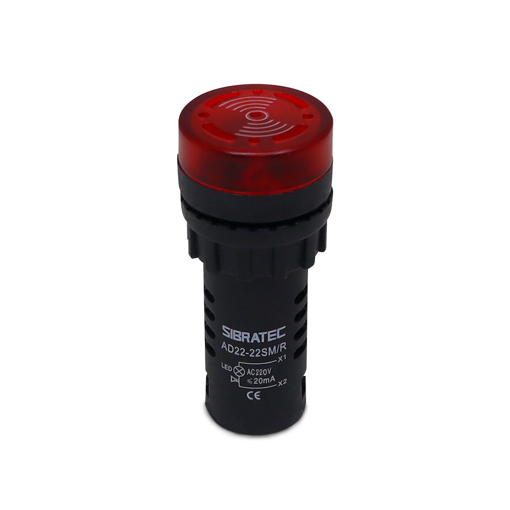 Sinaleiro Cigarra 220v Ca/cc vm - Sibratec