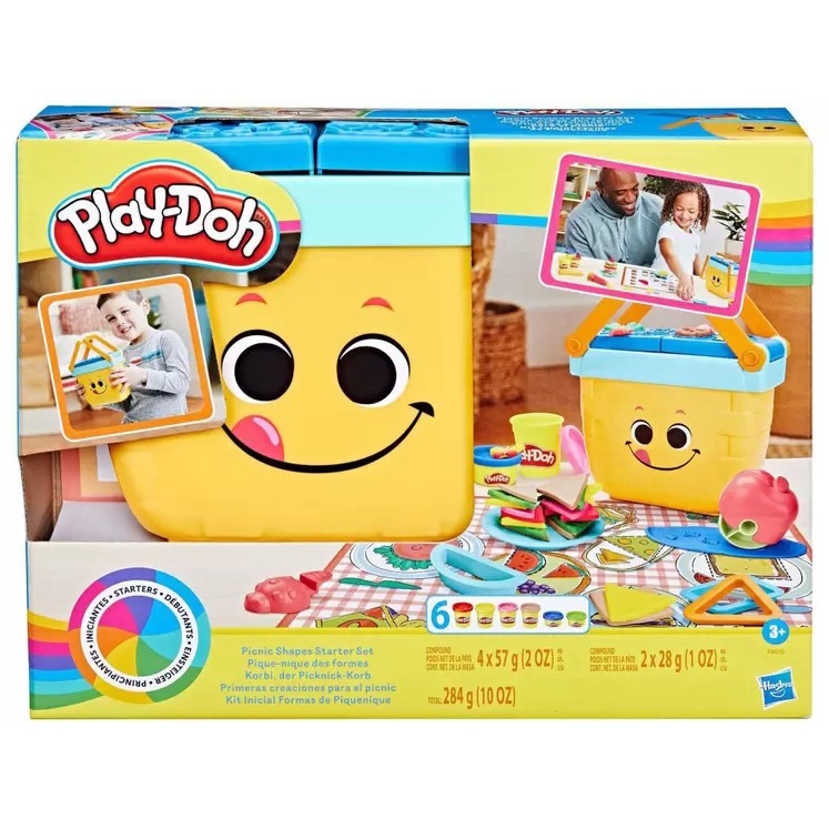 Kit Massinha Play-Doh Picnic Shapes Starter Hasbro - com Acessórios