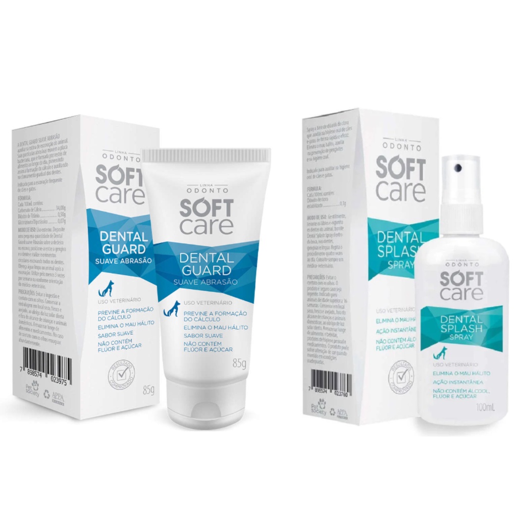 01 Dental Splash Spray 100ml e 01 Dental Suave Abrasao