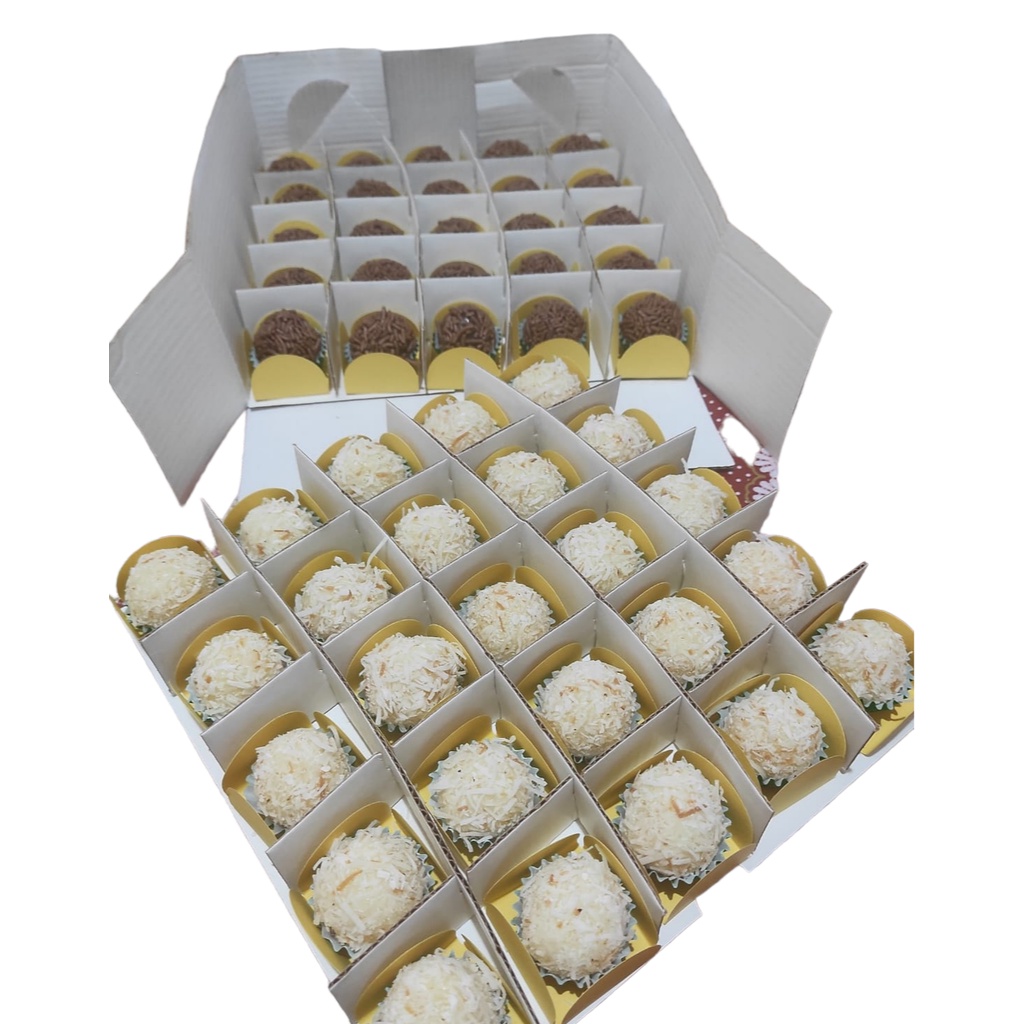 10 CAIXA PARA 50 DOCE COM DIVISORIAS E VISOR FORMINHA GRATIS em Oferta na Shopee