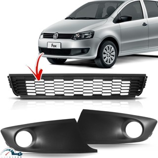 Grade Central C/ Moldura Farol De Milha Preta Fox SpaceFox 2010 2011 2012 2013 2014