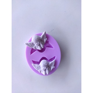 Molde de silicone Mini anjos batizado para doces, biscuit, artesanato, festa de aniversário em Oferta na Shopee