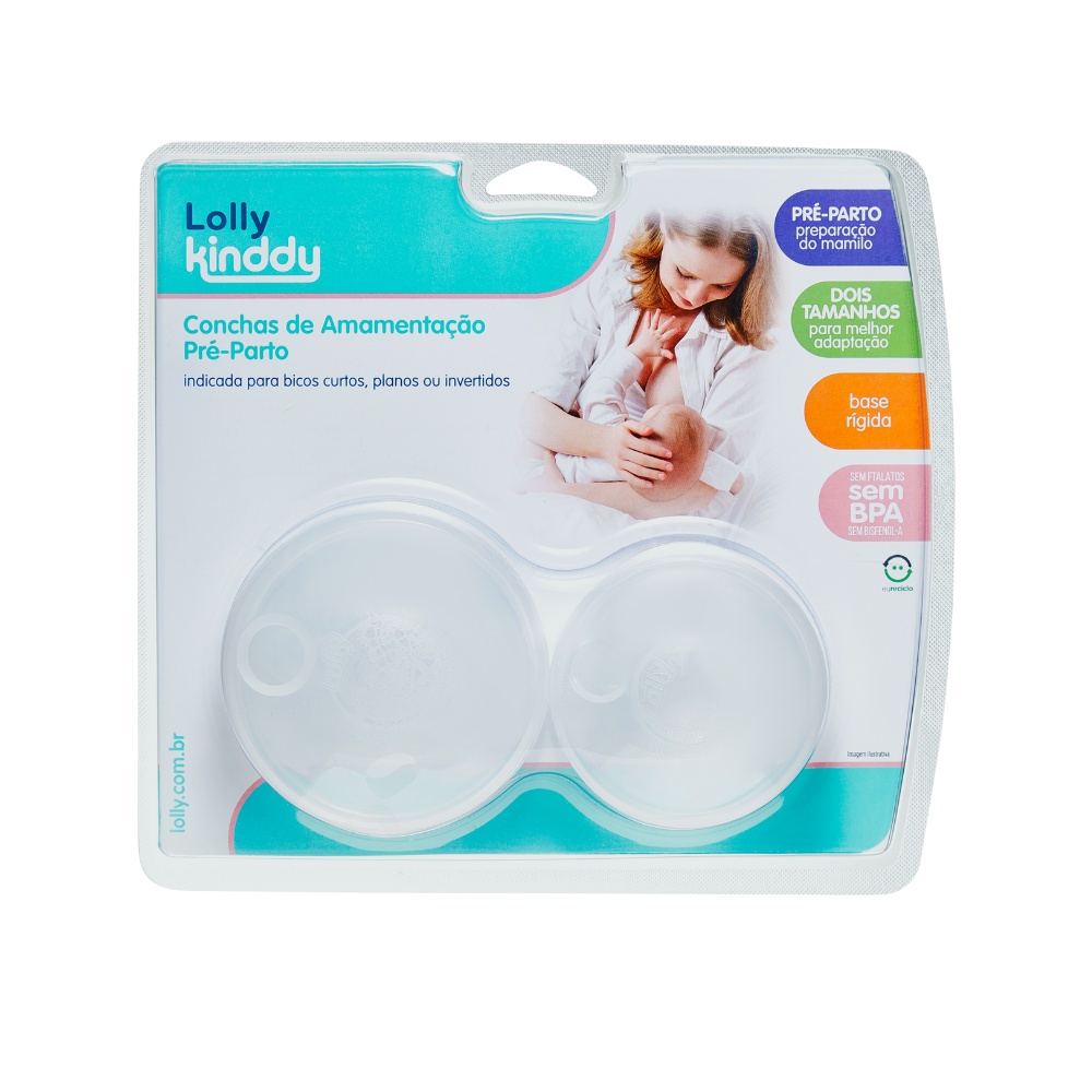 Concha De Amamentação Pré Parto Rígida - Lolly em Oferta na Shopee