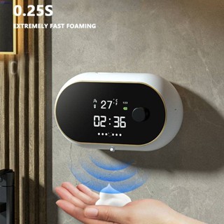 Novo dispensador de sabão de mãos livres, sensor infravermelho de espuma líquida sem toque | Desinfetante para as mãos usb elétrico montado na parede automático/multicolor Aipearl
