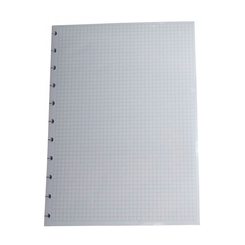 Bloco refil grande quadriculado branco 90g com 50 folhas CIRG4025 Caderno Inteligente
