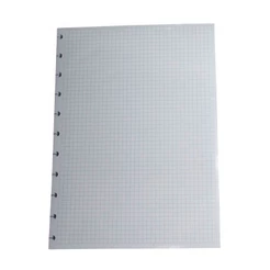 Bloco refil grande quadriculado branco 90g com 50 folhas CIRG4025 Caderno Inteligente