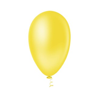 Bexiga amarelo número 7 Riberball 50unid Pic Pic
