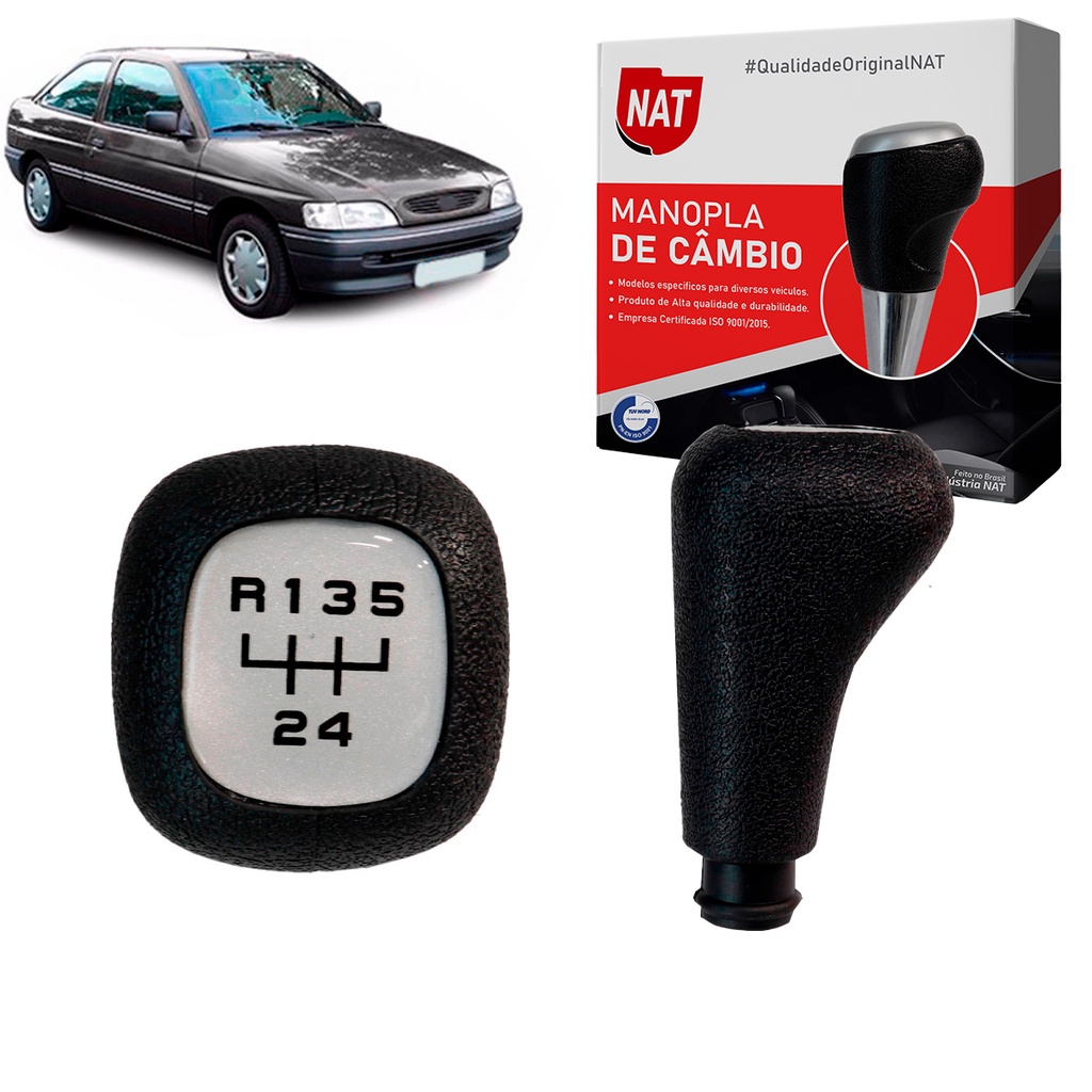 Manopla de Câmbio Ford Escort 1993 Até 1996 Curta Ré P/ Cima