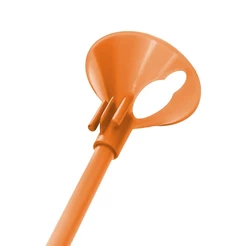 Kit Suporte para Balão 33cm - Laranja - 10 Unidades