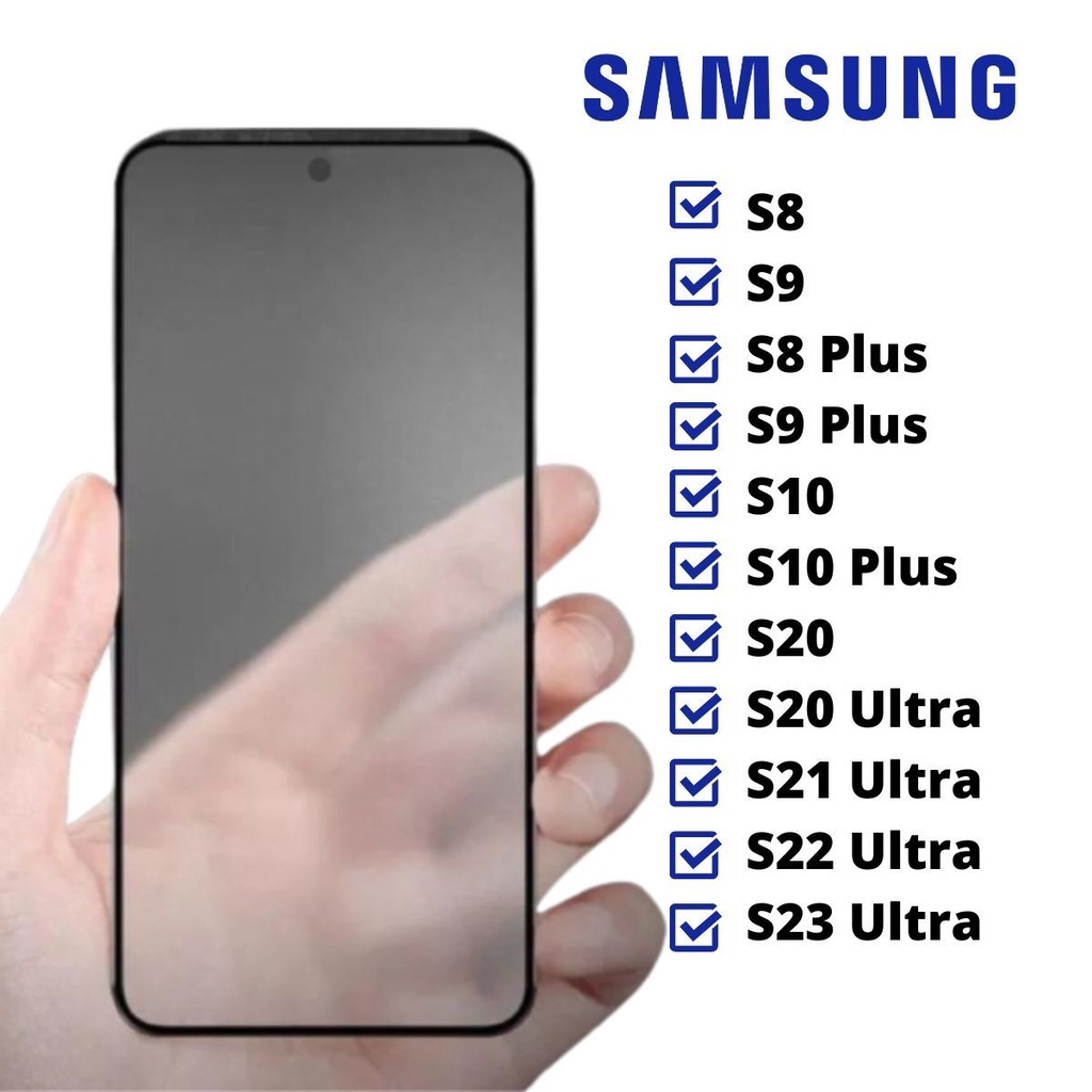 Película Fosca Cerâmica 3D p/ Samsung Galaxy - Linha S  S8/ S9/ S8 Plus/ S9 Plus/ S10/ S10 Plus/ S20/ S20 Ultra/ S21 Ultra/ S22 Ultra/ S23 Ultra