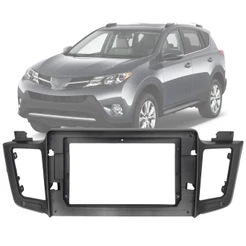 Moldura Painel 2 Din 10" Polegadas Toyota Rav4 2012 até 2017 Grafite
