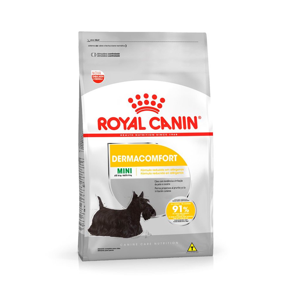 Ração Royal Canin Mini Dermacomfort Cães Adultos Porte Pequeno 1kg - Pets