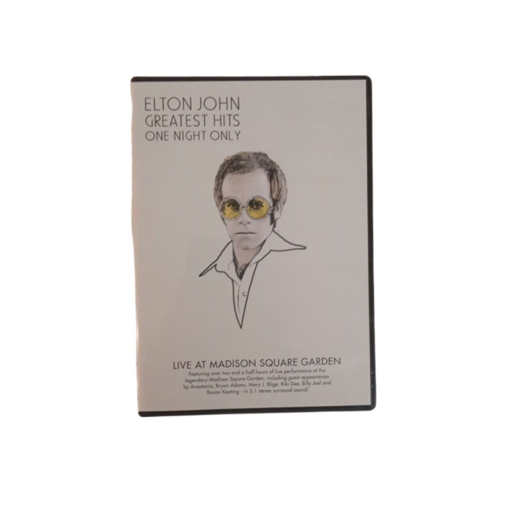 DVD ELTON JOHN GREATEST HITS ONE NIGHT ONLY LIVE AT MADISON SQAURE GARDEN