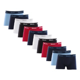 Kit com 12 Cuecas Boxer Infantil Algodão Elastano Mash