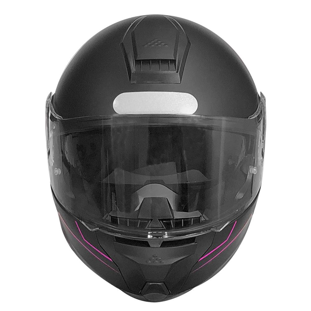 Detalhes do Capacete Feminino GP TECH A118 SV Road Articulado Robocop Fosco