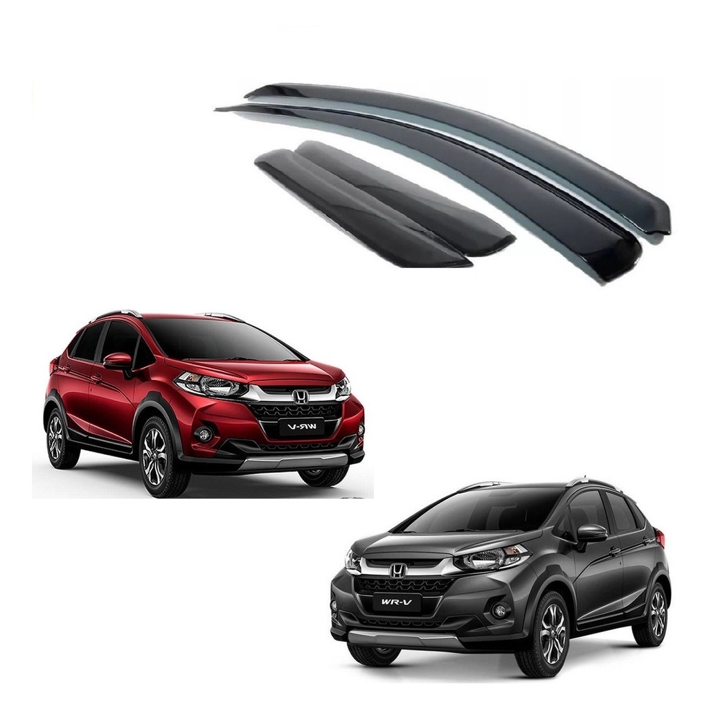 Calha De Chuva Defletor Honda Wr-v 4p 2017 A 2018 4 Portas Fume Tiger HD7901