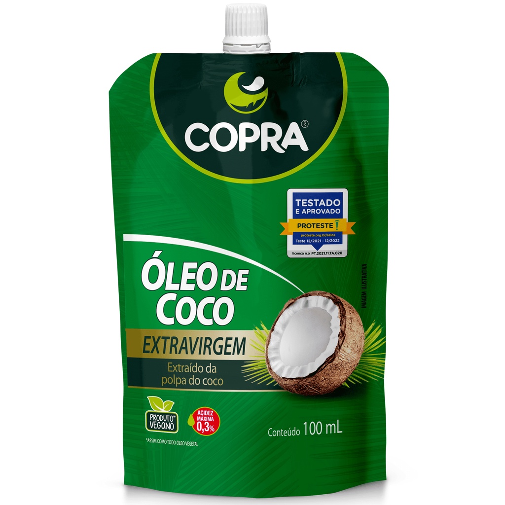 Óleo de Coco Extra Virgem Stand Pouch 100ml - Copra