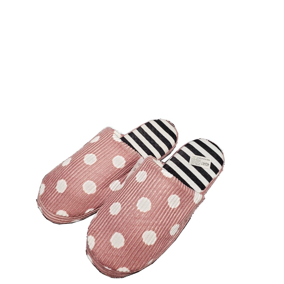 Pantufa Poa Bolinhas Veludo para esquentar os pés do Inverno