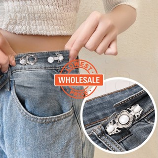 [Venda A Quente] Fivela Invisível De Cintura Para Calças De Jeans Saias De Fechamento Artefato De Calça De Vestuário Botão De Pressão Ajustável Forma De Flor De Peônia Removível Costura Apertar