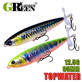 Lápis De Hélice GREENSPIDE Isca De Pesca De Água Superior 95mm 12,5g Acessórios Robalo Salgada Peixe
