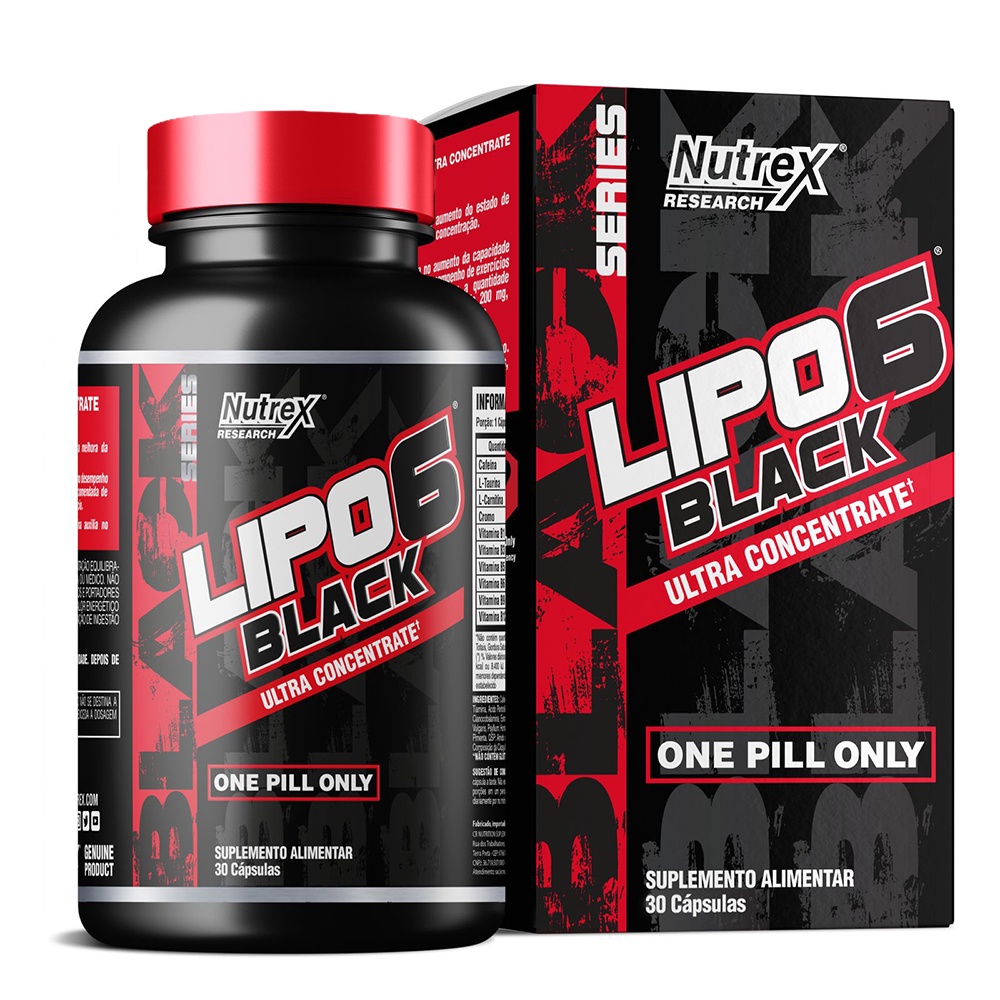 Termogênico Lipo-6 Black Ultra Concentrado 30 Cáps - Nutrex Research