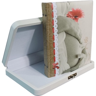 Álbum De Fotos Maleta Gestante Para 60 Fotos 15x21 em Oferta na Shopee