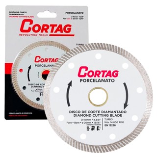 Disco Corte Diamantado Porcelanato Turbo 110mm 4.3/8 Cortag
