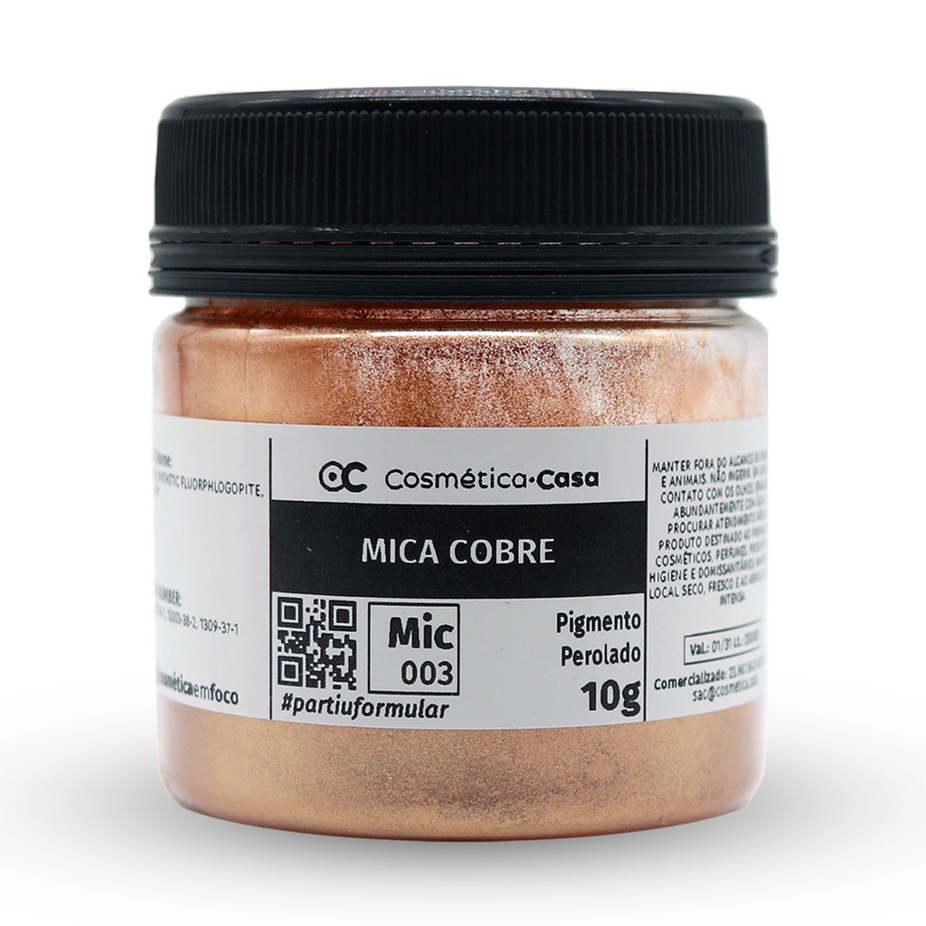 Mica Cobre (Copper / Acobreado) - Pigmento Perolado Mineral para saboaria artesanato cosmético em Oferta na Shopee