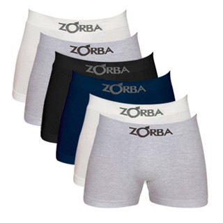 Kit Com 6 Cuecas Box Boxer Zorba 781 Sortido