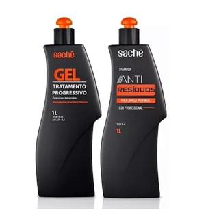 Kit Gel Progressivo Fresh Sachê + Shampoo Anti Resíduos