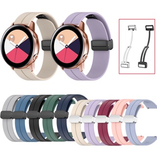 Fivela Magnética De Silicone Para Relógio Samsung Galaxy FE 7 6 5 4/Active 2/Watch5 Pro/Watch6/watch4 Clássico 42mm 46mm 40mm 44mm 43mm 47mm Soft Candy Color Band Esportes em Oferta na Shopee