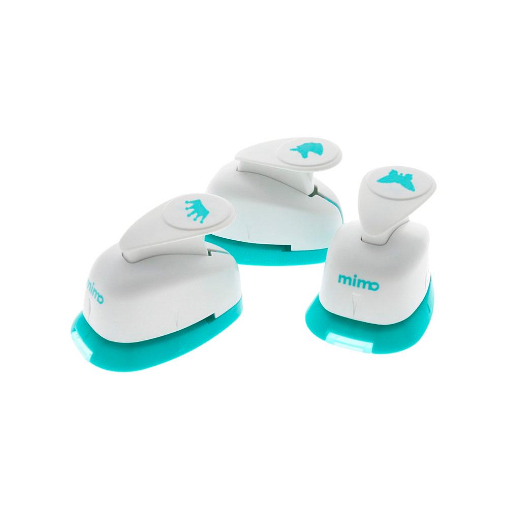 Kit de Furadores - Borboleta - Coroa - Unicórnio - Mimo - 3 Unids