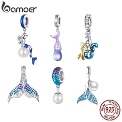 Bamoer 925 Sterling Silver Mermaid Tear Series Pingente De Acessórios De Moda Para Mulheres
